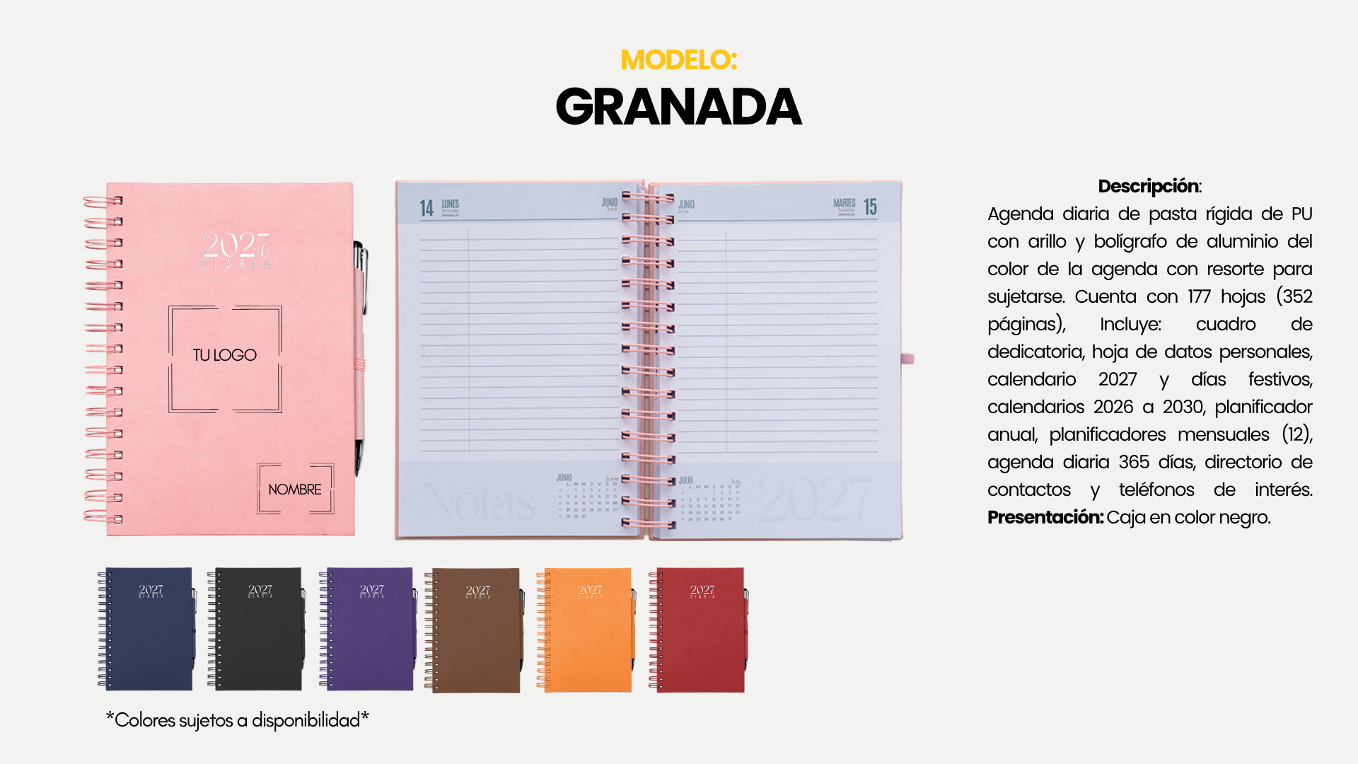 MODELO GRANADA MY BOOK