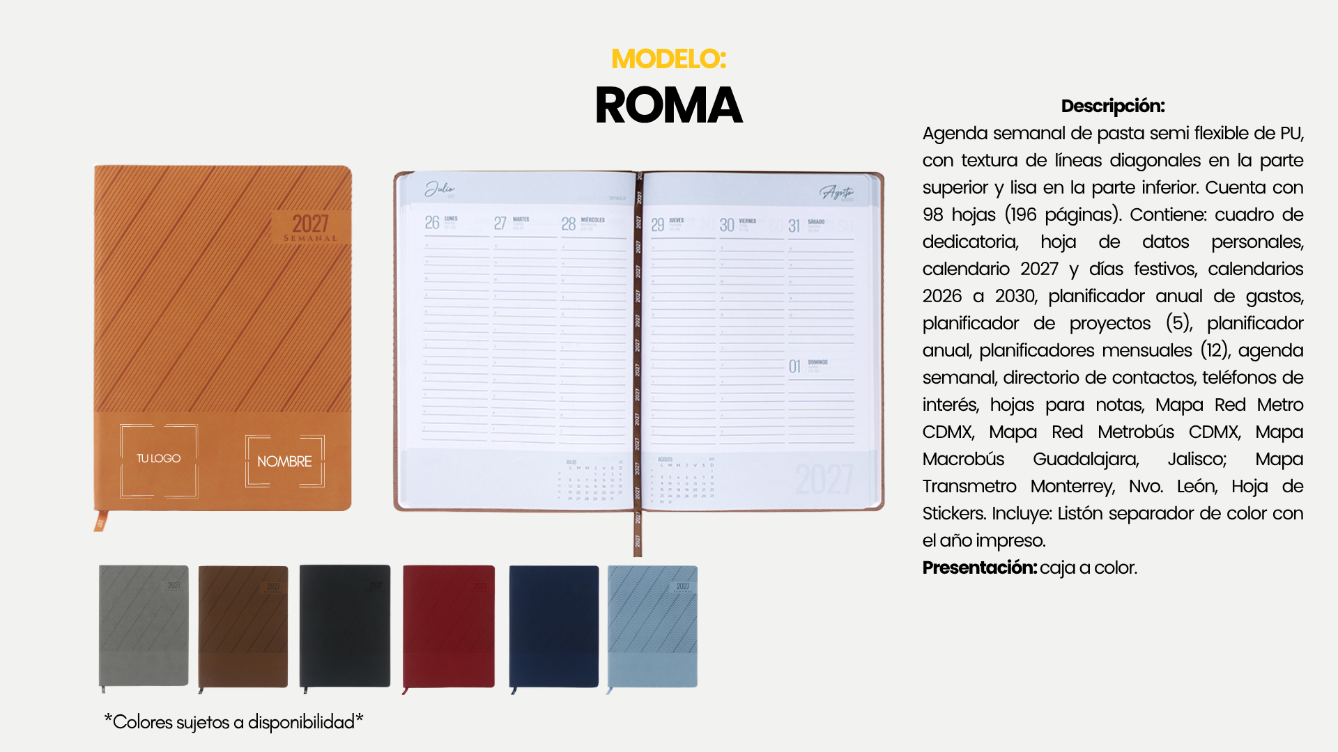MODELO ROMA MY BOOK